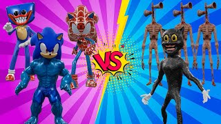 Team Siren Head VS Cartoon Cat VS Team Sonic