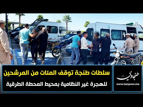 خلال يوم واحد.. سلطات طنجة توقف المئات من المرشحين للهجرة غير النظامية بمحيط المحطة الطرقية