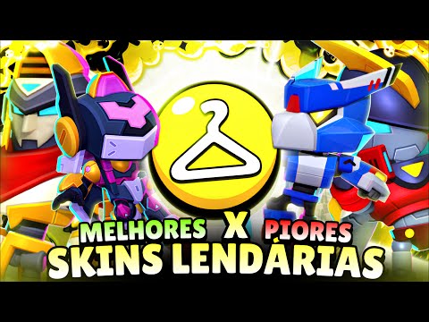 RANQUEANDO TODAS AS SKINS LENDARIAS DO BRAWL STARS! #brawlstars