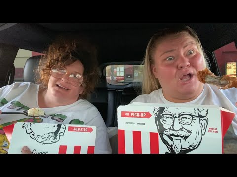 Trying VEGAN chicken from KFC (and giving Crystal a John Stamos poster)
