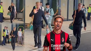 🛩️ Omari Hutchinson Arrives in Milan, Set to Comeplete Transfer As New AC Milan Player.  