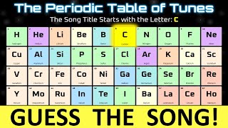 Guess the Song - The Periodic Table of Tunes - Part Two!