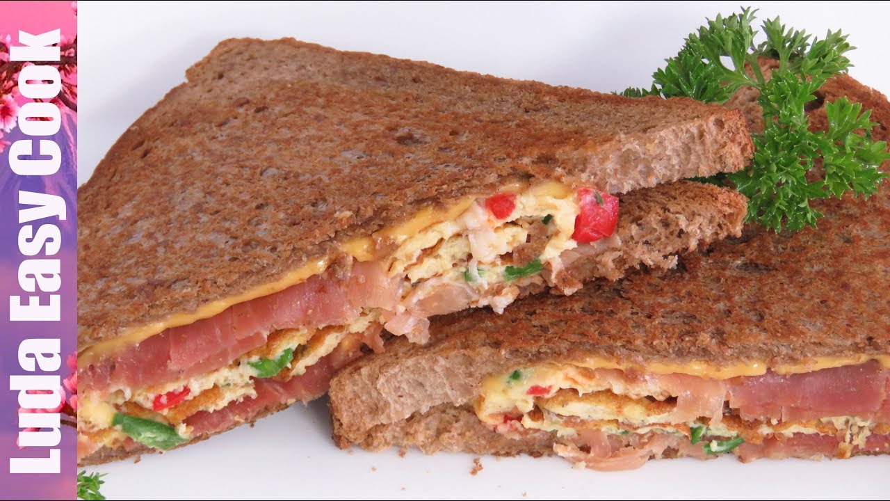 СЫТНЫЙ ВКУСНЫЙ ЗАВТРАК ОМЛЕТ В ХЛЕБЕ Идеи для завтрака Breakfast Omelette Sandwich