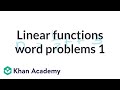 Comparing Linear Functions in Word Problems