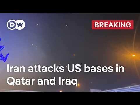 YouTube video thumbnail: Iran Attacks US Bases in Qatar and Iraq