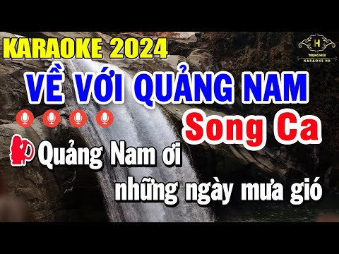 Về Với Quảng Nam Karaoke Song Ca Beat Nhạc Sống | Trọng Hiếu