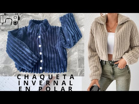 Cómo hacer una bonita chaqueta para el invierno sin patrones #costurafácil #moda #diy #satisfying