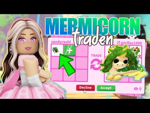 wir traden NUR das 🅽🅴🆄🅴 MERMICORN 🦄 in Adopt Me! Roblox