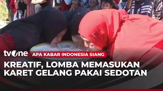Keseruan Lomba Memasukkan Karet Gelang Menggunakan Sedotan di Makassar | AKIS tvOne