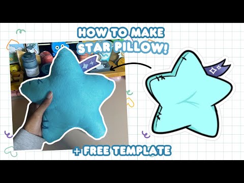 How To Make Astro’s Star Pillow ⭐️✨ |+Free Template| DIY Crafts