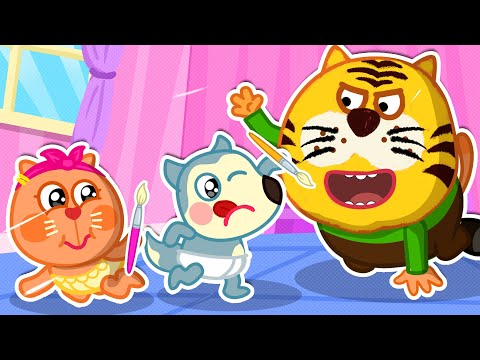 Let's Make Daddy Pretty 🎨 My Daddy Song 🎶 Wolfoo Nursery Rhymes & Kids Songs