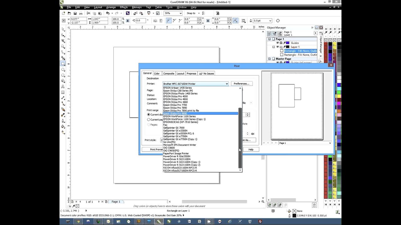 Click to watch the Configure CorelDRAW for the Ricoh SG 7100DN video