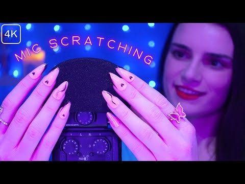 ASMR ULTIMATE 🔥 Mic Scratching - Brain Scratching ⚠️ INSTANT SLEEP ⚠️ Long Nails 😴 No Talking 4K