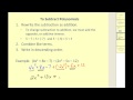 Polynomial Operations and Properties