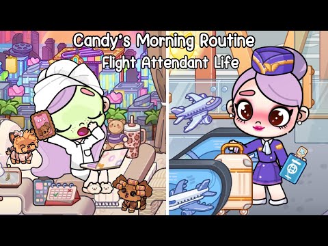 A Day with Candy ✈️☀️ Morning Routine of a Flight Attendant | Avatar World | Pazu