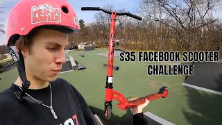 $35 Facebook Scooter Challenge 🤯🛴Roman Dellapena #scooter #reels #fyp #gopro #tricks