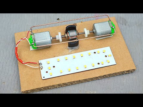 How to Make a Free Energy Generator at Home using 2 DC Motors