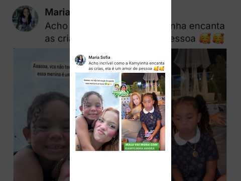 Kamylinha é a Xuxa da nossa geração, as crianças se encantam 🔋🥰 #hytalosantos #kamylinha