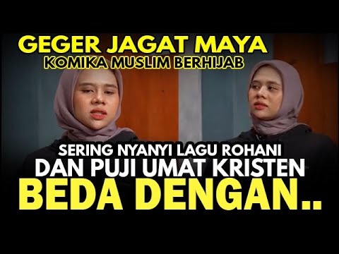 LAGI RAMAI KOMIKA WANITA MUSLIM BERHIJAB MEGA SALSABILA NYANYI LAGU ROHANI KRISTEN