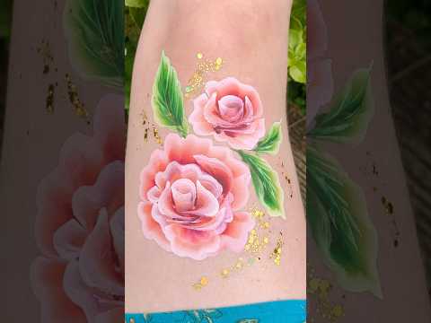 1920s knee painting ๐น #facepainting #facepaint #flowers #artist #painting