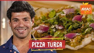 LAHMACUN: veja como fazer PIZZA TURCA DE CARNE | Felipe Bronze | Perto do Fogo