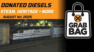 Grab Bag: Donated Diesels, Steam, Heritage and More! | Weekly Top Trains (August 2025)