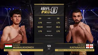 MUIBALIKHONOV Damir 🇹🇯 vs KAPANADZE Giorgi 🇬🇪 | IBA.PRO 8 | July 22, 2025 | Dushanbe, Tajikistan