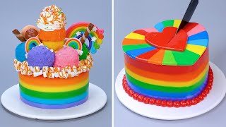 10 Minutes of Sweet & Colorful Cake Creations 🍰🎉 #satisfying #10minutes #recipes #cakedecorating