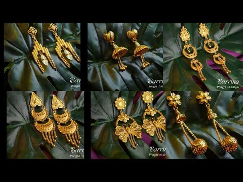 Latest gold earrings designs