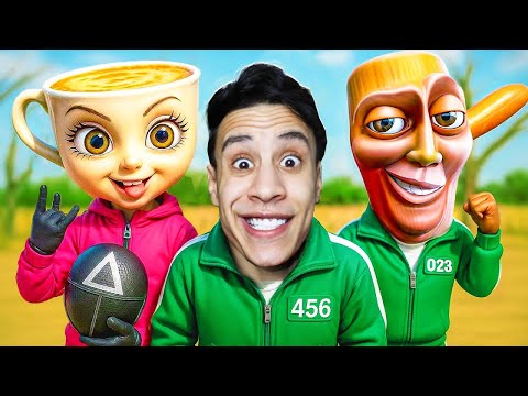 لعبة الغميضة مقابل ملايين ولكن الخسران ميت مع تونغ تونغ تونغ ؟🙅🦑 | Squid game 3