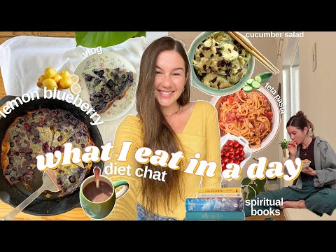 VLOG what I eat in a day🍋 diet chat ( big sis vibes ) healthy recipes