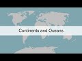 Continents and Oceans Geography Questions