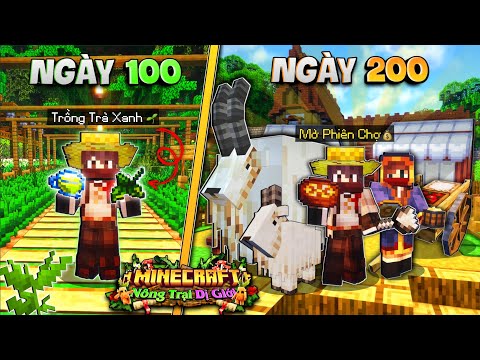 200 NGÀY CHUYỂN SINH LÀM NÔNG DÂN TRONG MINECRAFT NÔNG TRẠI DỊ GIỚI - PHÁT TRIỂN GIAO THƯƠNG!