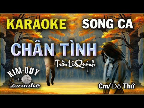 Karaoke CHÂN TÌNH – Ballad Slow – SONG CA ( Cm/Đô thứ ) KIM QUY KARAOKE