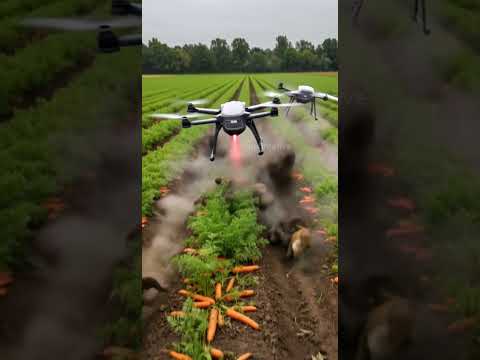 Drones will eliminate wild boars that destroy crops #villagelife #smartfarming #farming101