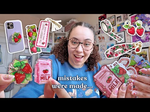 How I Made an Entire Collection for my Small Business *from Start to Finish* 🍓 Artist Diaries