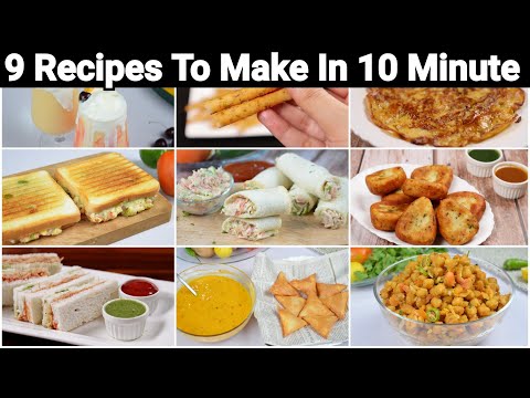 9 RECIPES YOU CAN MAKE IN 10 MINUTES by (YES I CAN COOK)