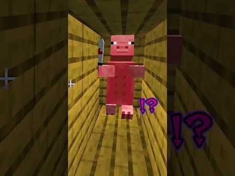 ブタの逆襲😱【 マイクラ / Minecraft 】#Shorts