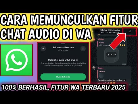 Cara Memunculkan Fitur Chat Audio Di Whatsapp || Cara Aktifkan Fitur Chat Audio Di Wa 2025