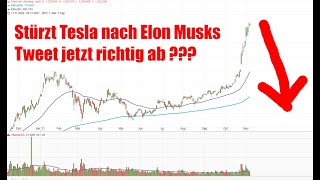 TESLA AKTIE VOR ABSTURZ ??? Verkauft Elon Musk wirklich 10% der Tesla Aktien? - 57,9% sind dafür 😱😱😱