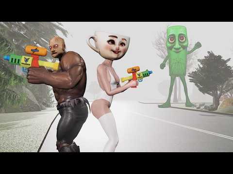 Granny x Grandpa take revenge on Giant Zombie Tung Tung Tung Sahur | Funny Horror Animation