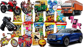 Top 10 Snacks Collection🤑Rc Bike, Goku, Spider-Man, Pokemon, Rc Toys, Doms, Pens, Gta V, Gta VI, ps5