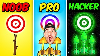 Paso de FLECHAS NOOB a PRO a HACKER 😂 SOY EL MEJOR ARQUERO DEL MUNDO en Bow Smash