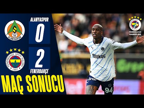 Alanyaspor 0-2 Fenerbahçe | MAÇ ÖZETİ | Trendyol Süper Lig | Önemli Kareler