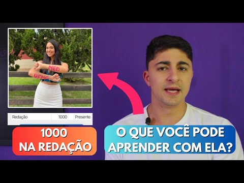 O que ela fez para ALCANÇAR 1000 NA REDAÇÃO DO ENEM?