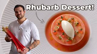 Fine Dining Rhubarb & White Chocolate Dessert! Michelin Recipes