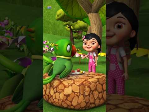 Main Tota Parrot Is Singing, मैं तोता, Hindi Cartoon For Kids #preschool #hindirhymes #shortsforkids