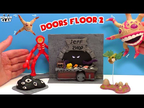 All Monsters in DOORS FLOOR 2 😬 Roblox with Clay | Roman Clay