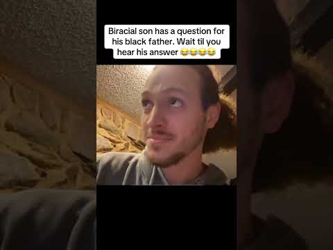 Biracial son has a question for his black father😂 #funny #comedy #shorts #shortvideo #trending