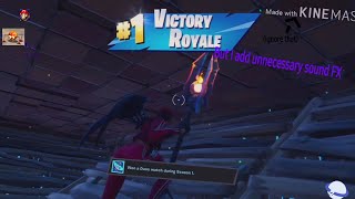 A "Victory Royale" but with unnecessary sound FX